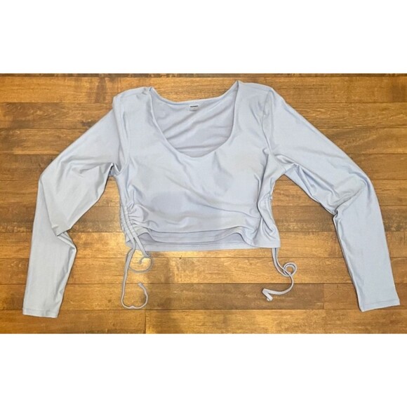 Old Navy Other - NWOT Old Navy Rash Guard Cropped Swim Top Long Sleeved Large in Blue Overall